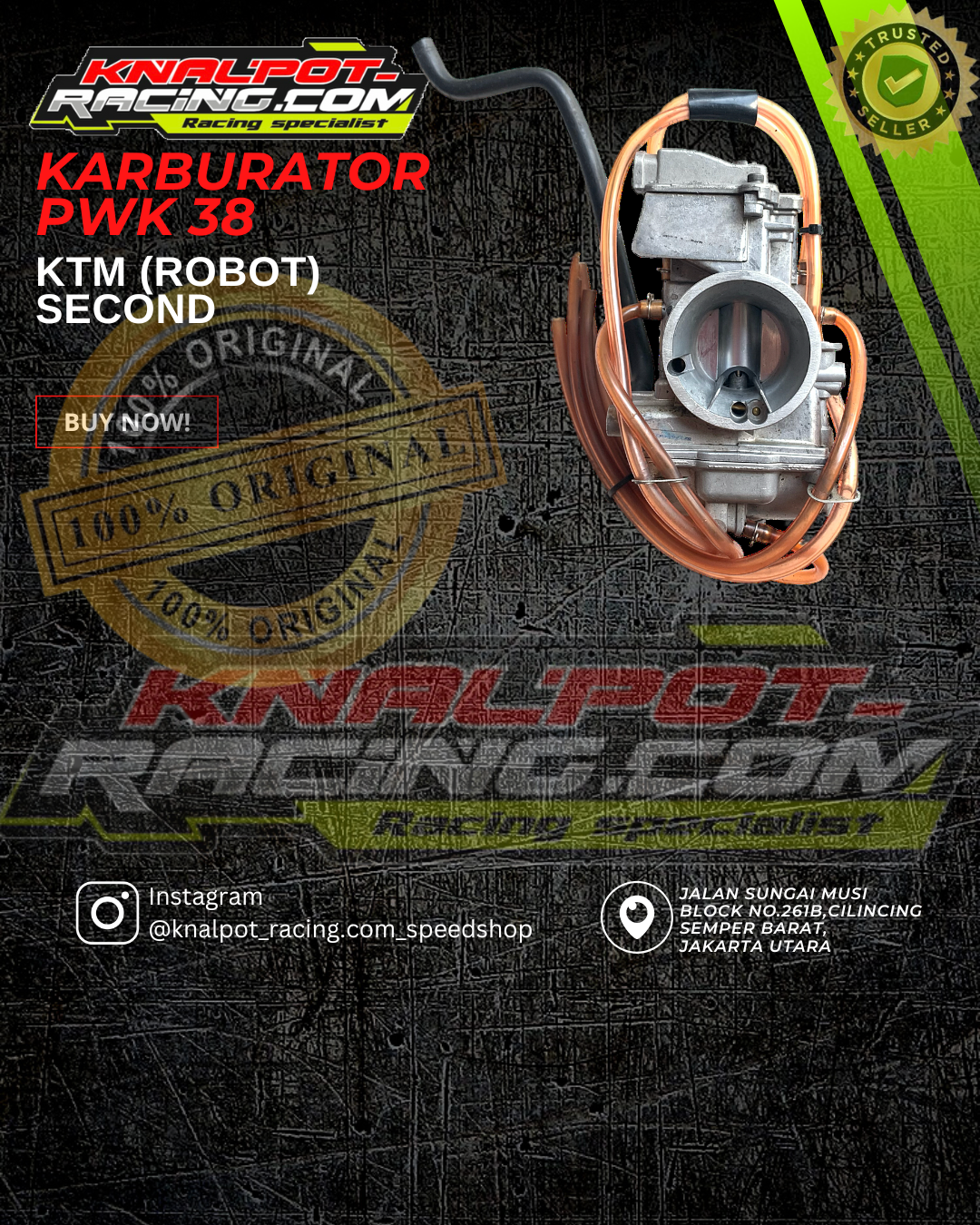 KARBURATOR PWK 38 KTM (ROBOT) SECOND